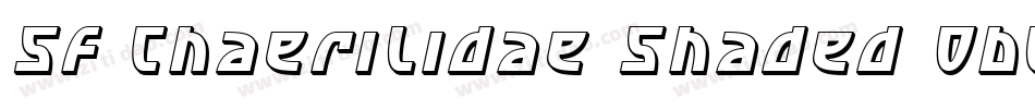 SF Chaerilidae Shaded Oblique字体转换